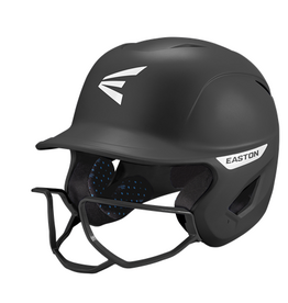 Easton Casque de frappeur de softball Easton Ghost Vision mat avec masque de softball - Noir - Taille M/L