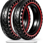 Pneu plein noir/rouge   8.5x2.0 (chq)