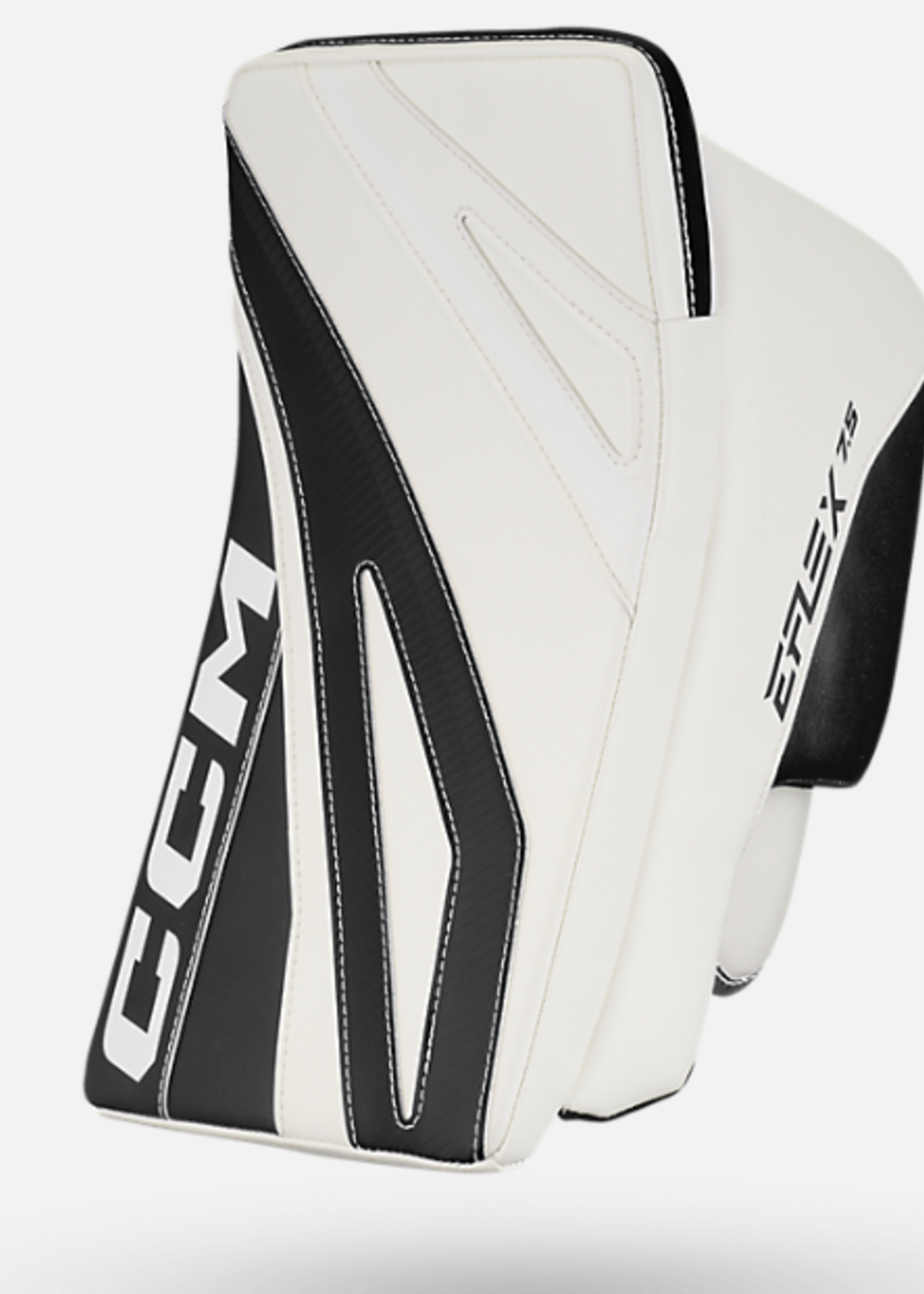 CCM Hockey EFLEX E7.5 BLOCKER - BLANC/Noir  GBE7.5 SR FULL RIGHT