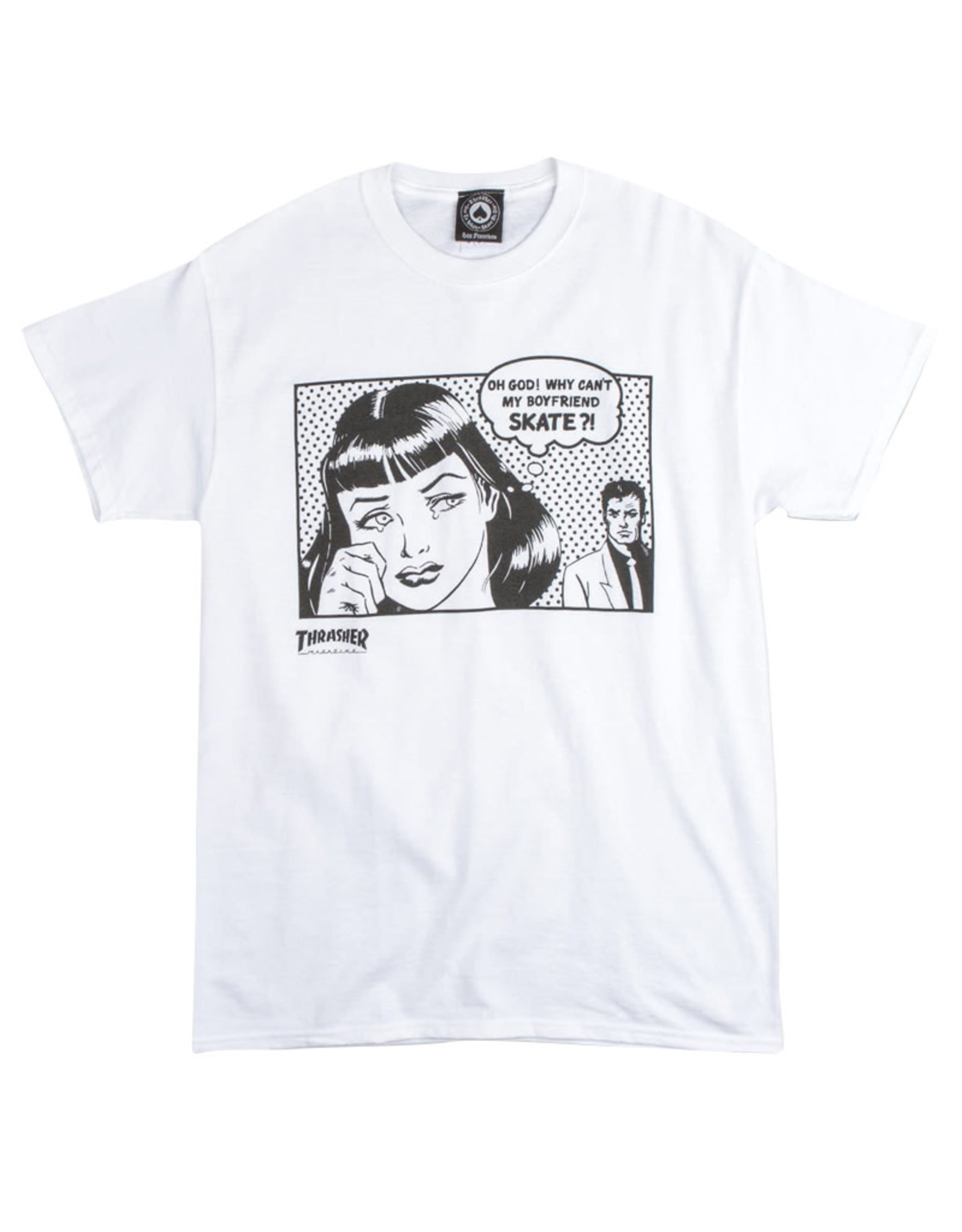 Thrasher Thrasher Tee Mens Boyfriend S/S (White)