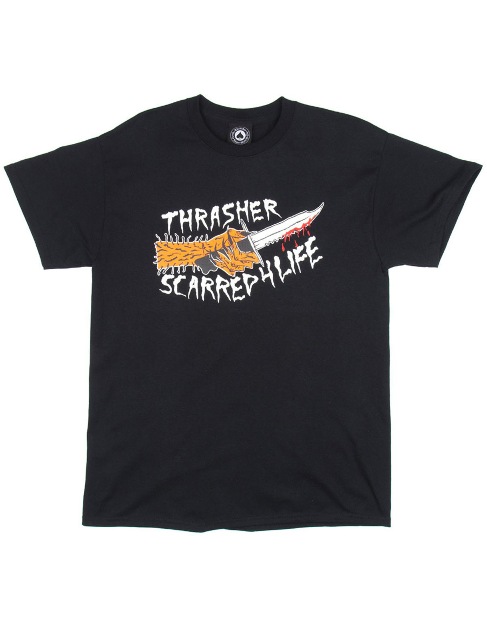 Thrasher Thrasher Tee Mens Scarred S/S (Black)