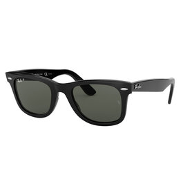 Ray Ban Ray Ban Sunglasses RB2140 Original Wayfarer (50F/Black Gloss/Polarized Green Lens)