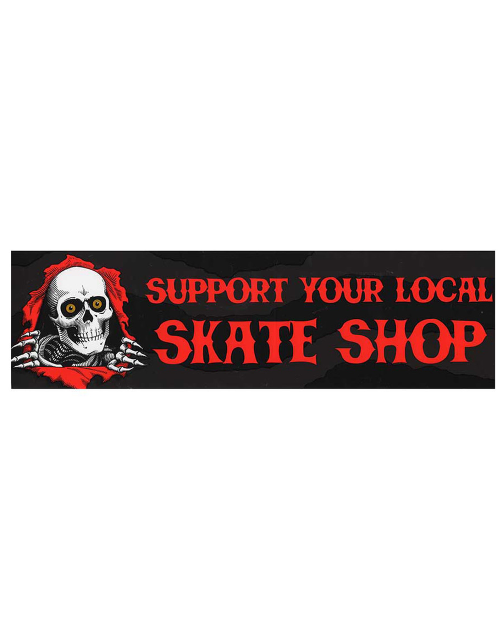 Powell Peralta Powell Peralta Sticker Support Your Local Skate Shop Bumper