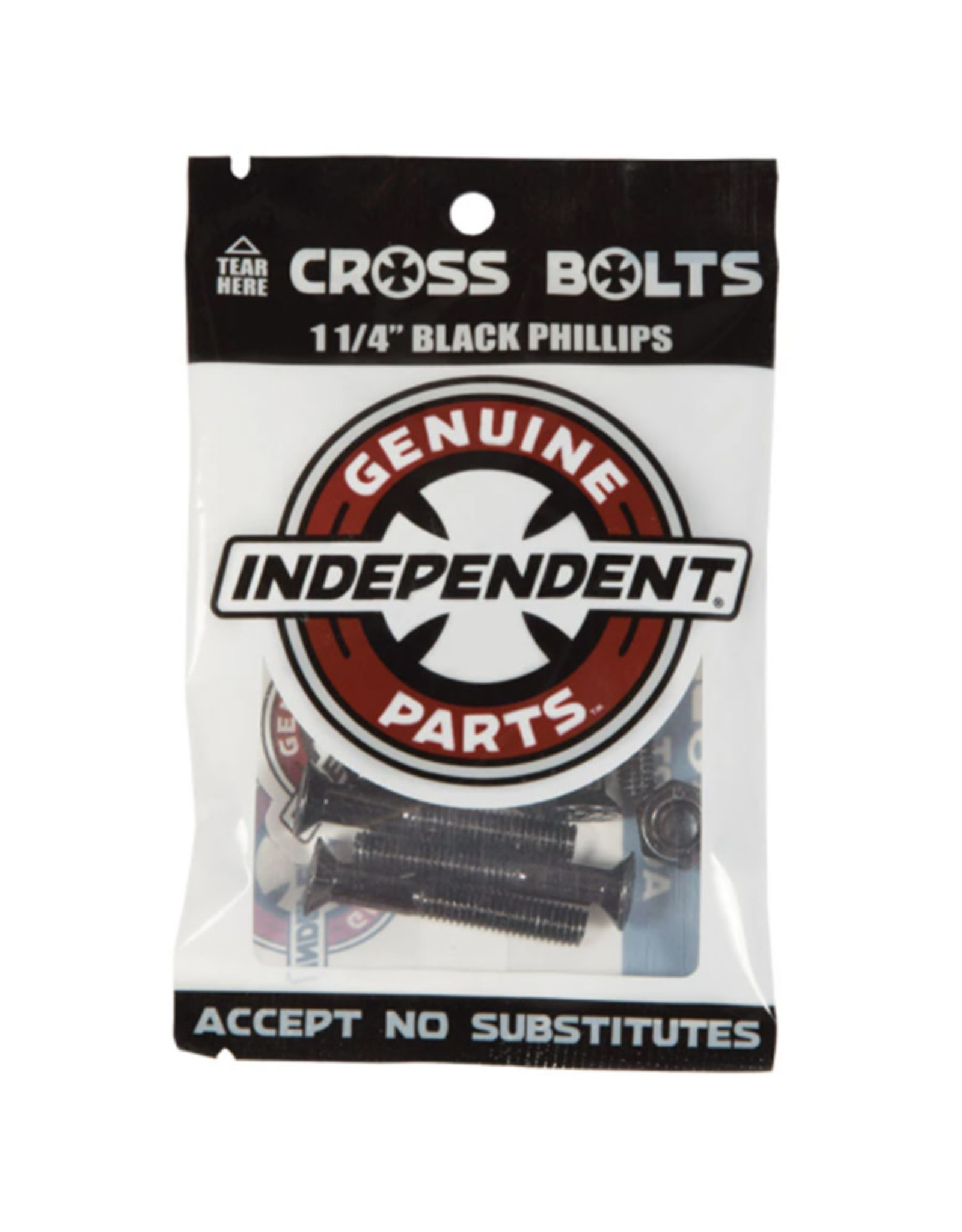 Independent Independent Hardware Black (Phillips/1.25 inch)