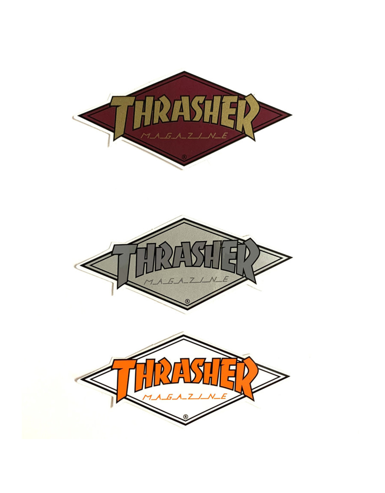 Thrasher Magazine 4 x 2 Diamond Stickers – 5150 Skate Shop