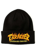 Thrasher Thrasher Beanie Fire Logo Cuff (Black)