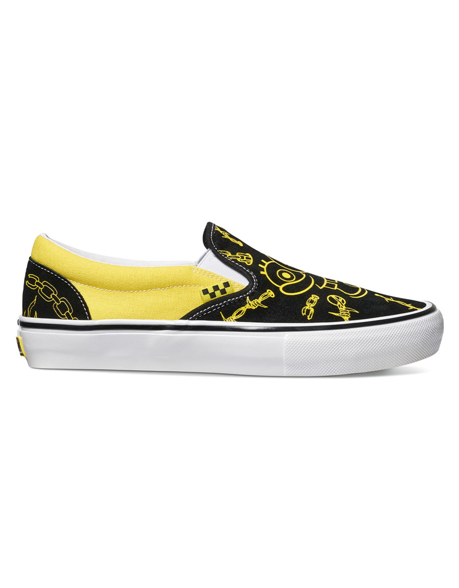 pineapple vans slip ons