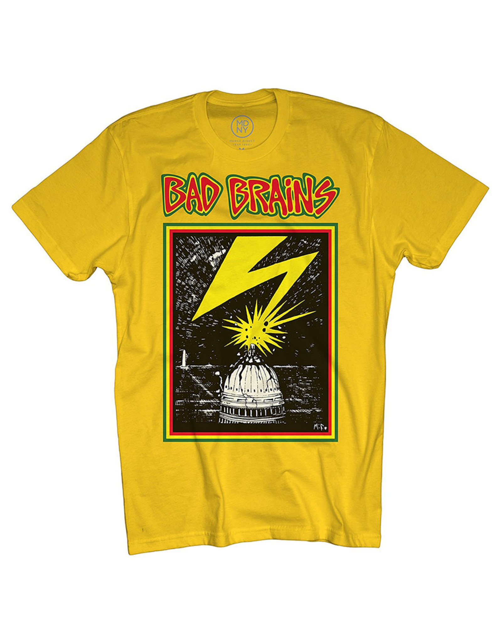 Star 500 Concert Series On Hollywood Tee Bad Brains Capitol S/S (Yellow)