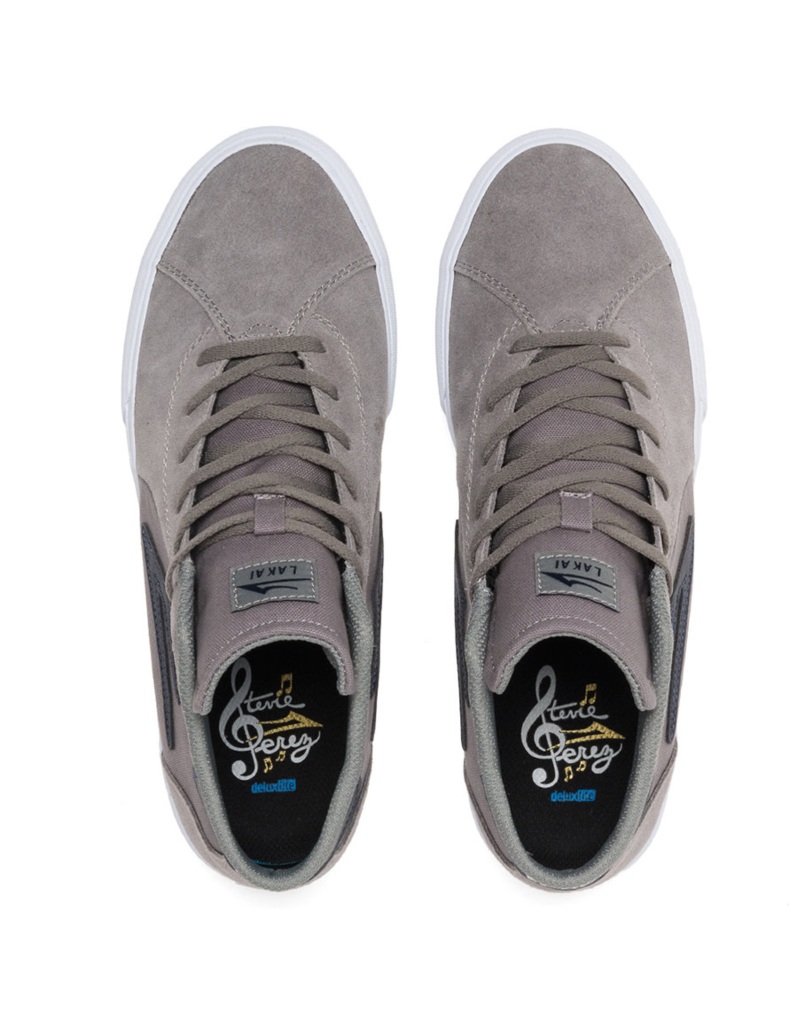 Lakai Shoes Lakai Shoe Flaco II Mid (Grey/Navy Suede)