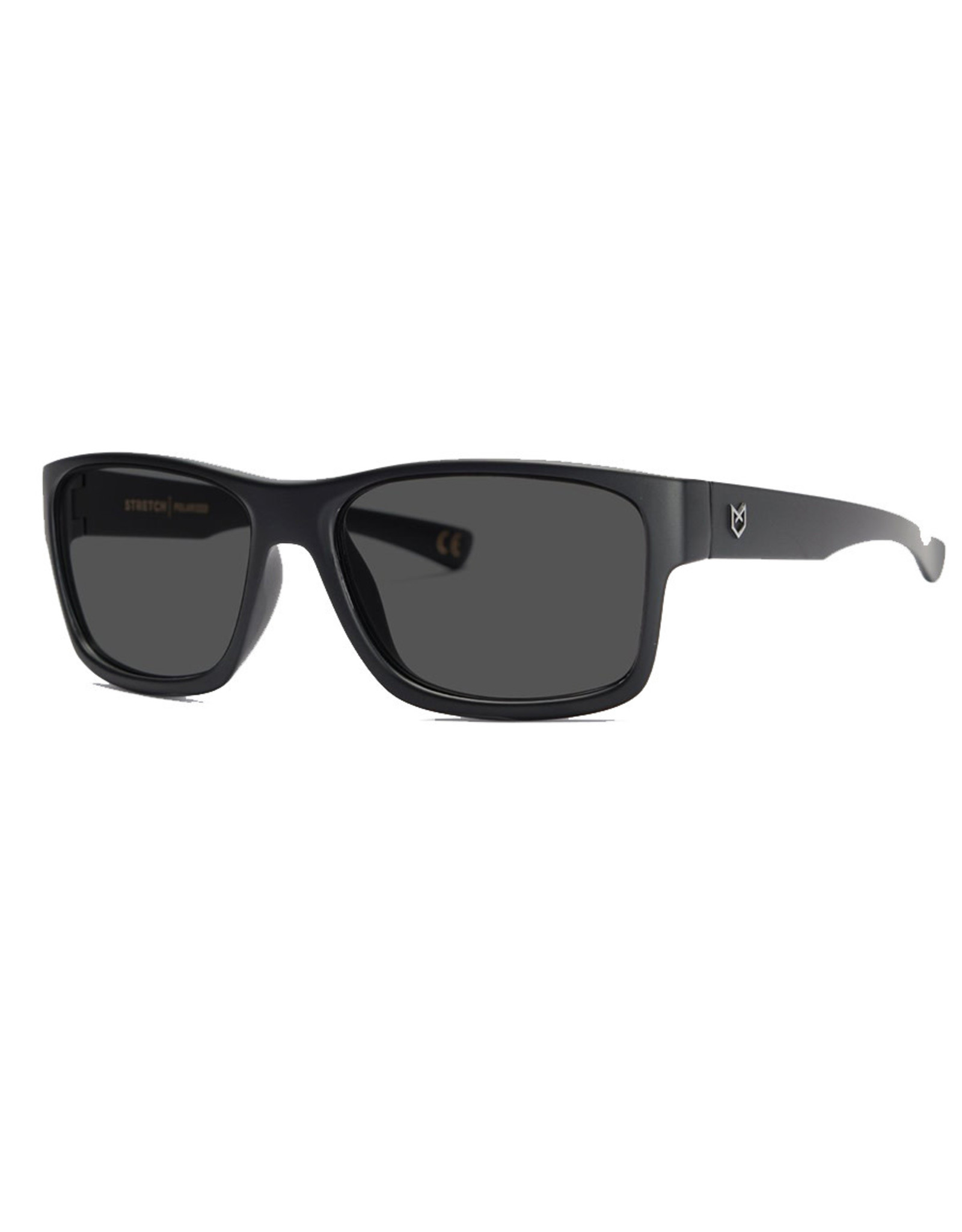 Madson Sunglasses Stretch (Black On Black/Grey Polarized Lens)