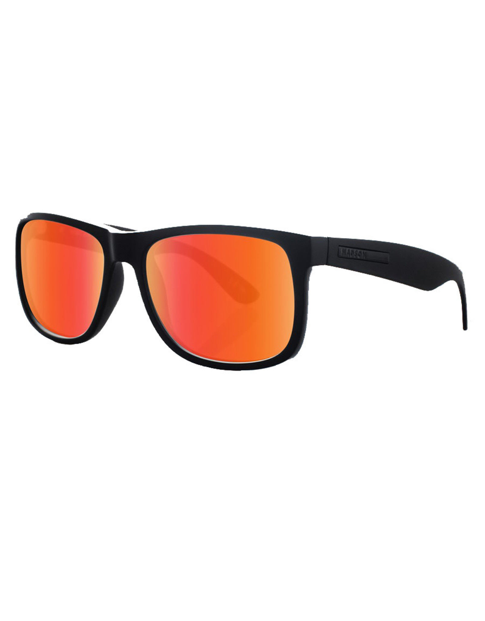 Madson Sunglasses Vincent (Black On Black/Red Chrome Polarized Lens)