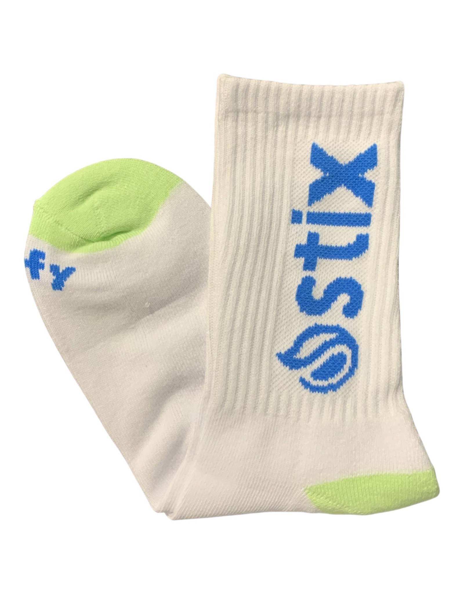 Stix SGV Stix Socks Classic Crew (White/Lime/Blue)