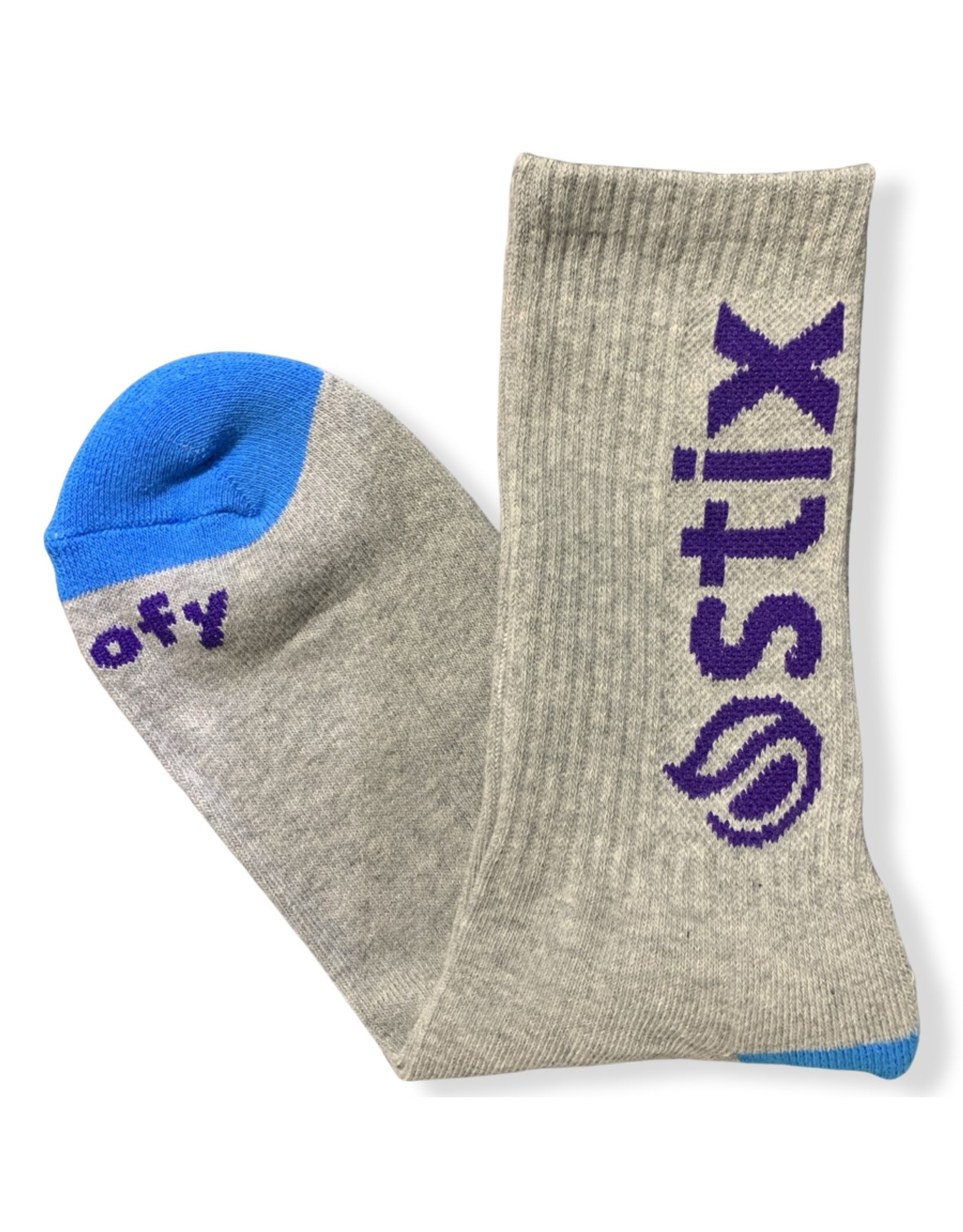 Stix Stix Socks Classic Crew (Grey/Blue/Purple)
