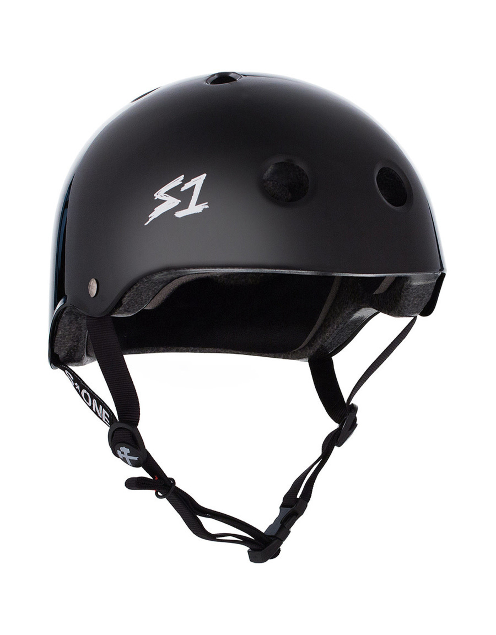 S-One S-One Helmet The Adult Lifer (Gloss Black/Black Straps)