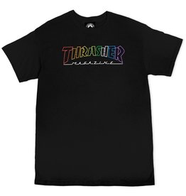 Thrasher Thrasher Tee Mens Outline Rainbow Mag S/S (Black)