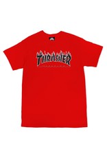 Thrasher Thrasher Tee Mens Flame Logo S/S (Red)