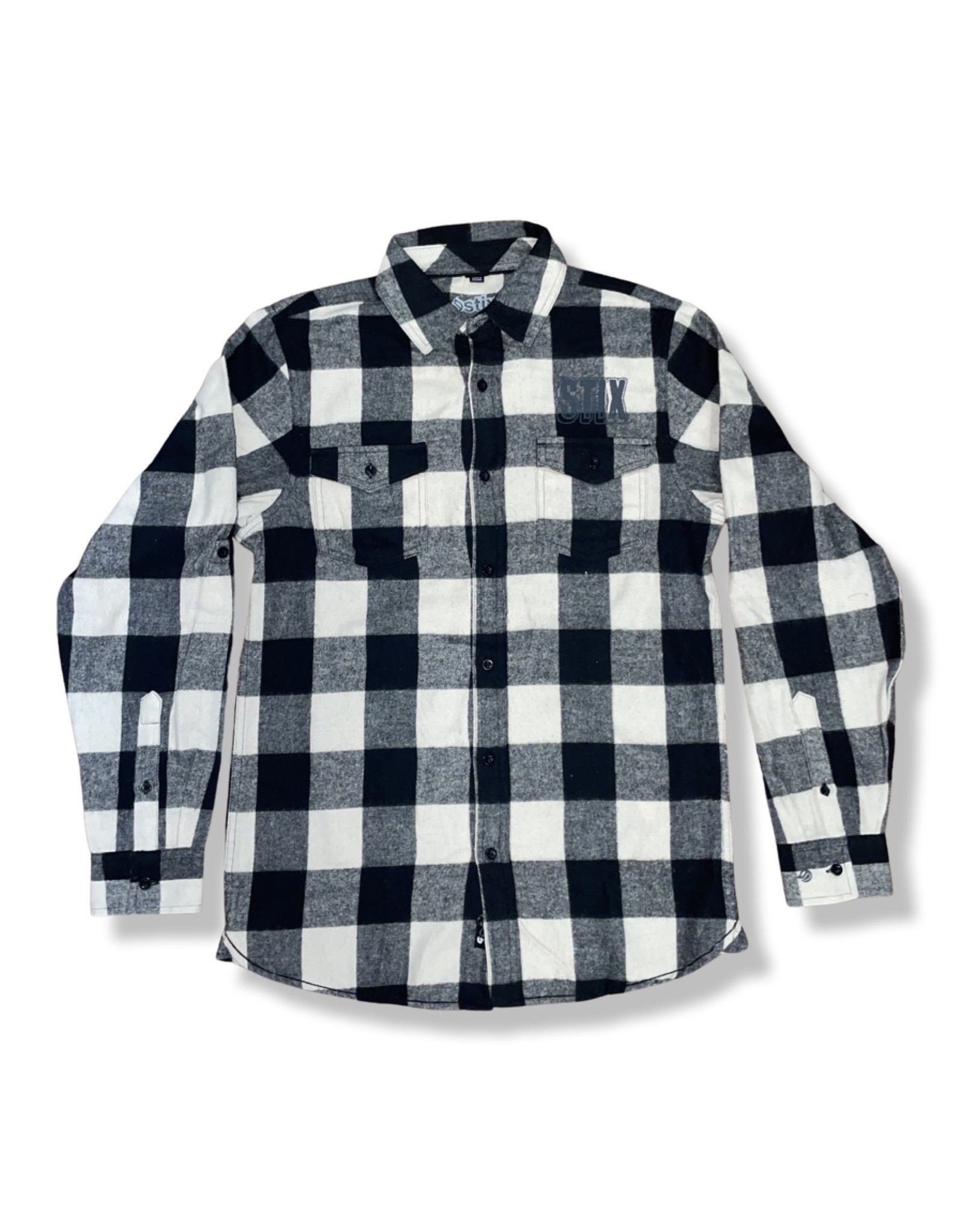 Stix SGV Stix Flannel Rough Times L/S (Black/White)