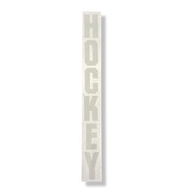 Hockey Hockey Sticker Logo Vert (Grey)