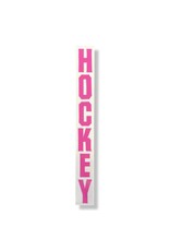 Hockey Hockey Sticker Logo Vert (Magenta)