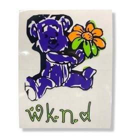 Wknd Skateboards Wknd Sticker Bear