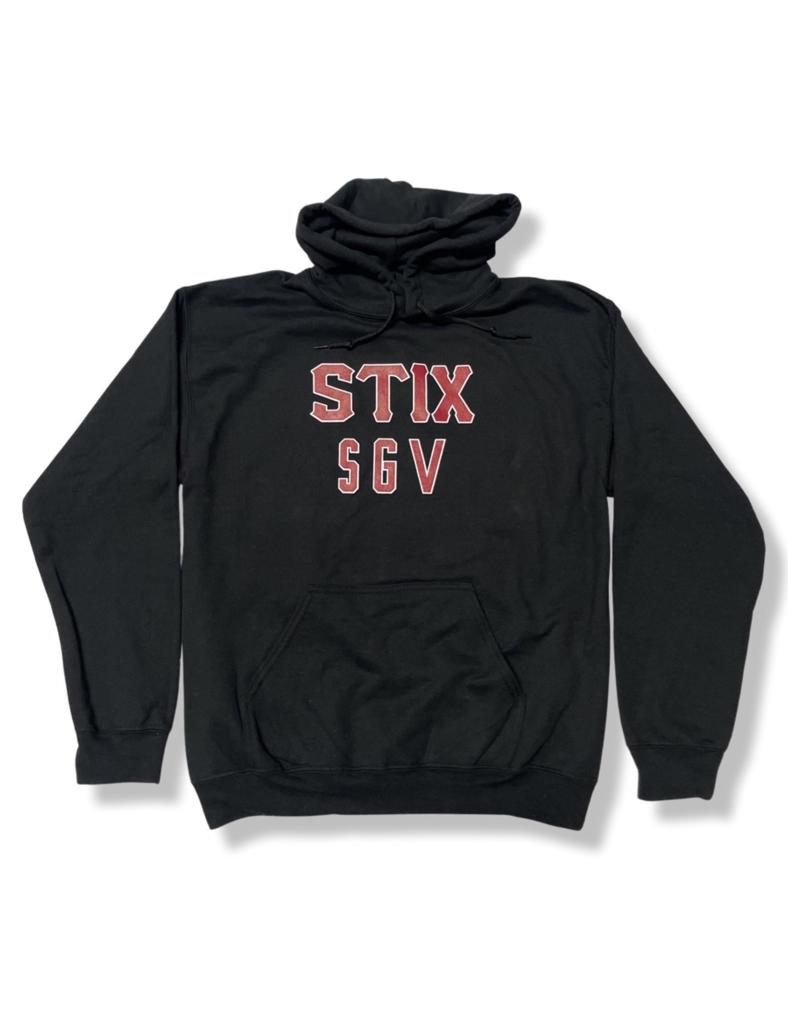 Stix Stix Hood SGV Claremont Pullover (Black/Maroon)