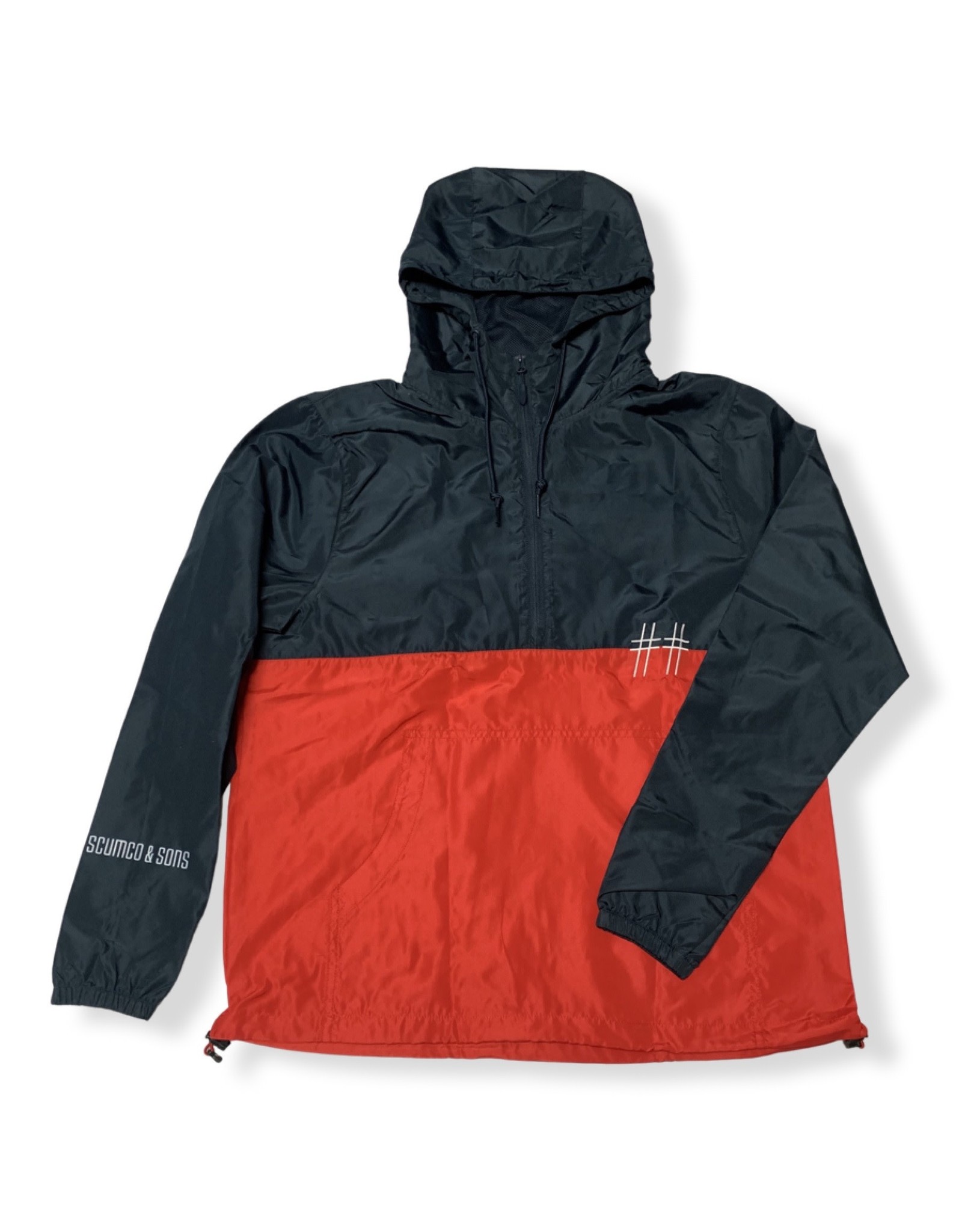 Scumco & Sons Scumco And Sons Jacket Hellfiger Half Zip Pullover (Navy/Red)