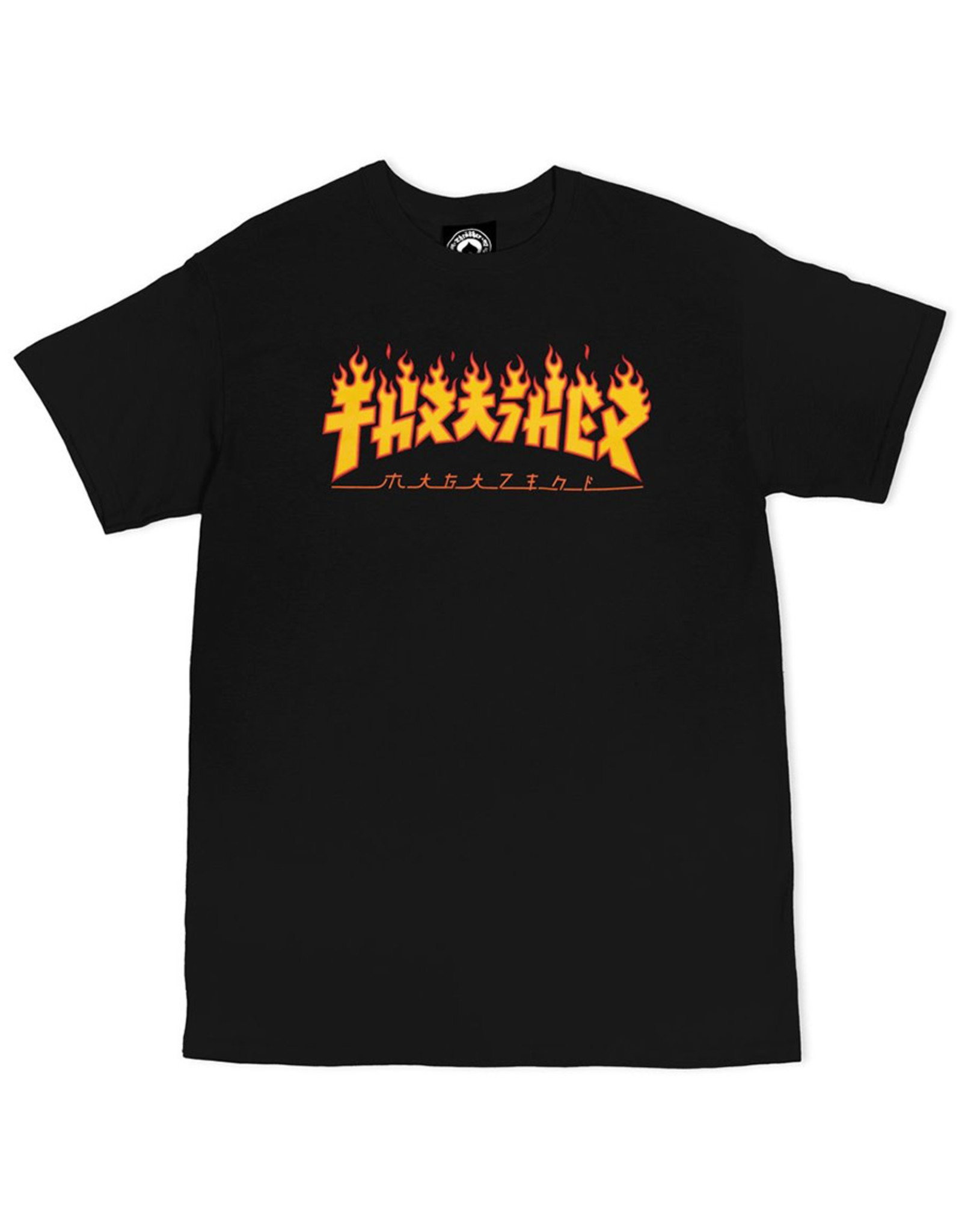 Thrasher Thrasher Tee Mens Godzilla Flame S/S (Black)