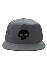 Zero Skateboards Zero Hat Snapback Single Skull (Grey)