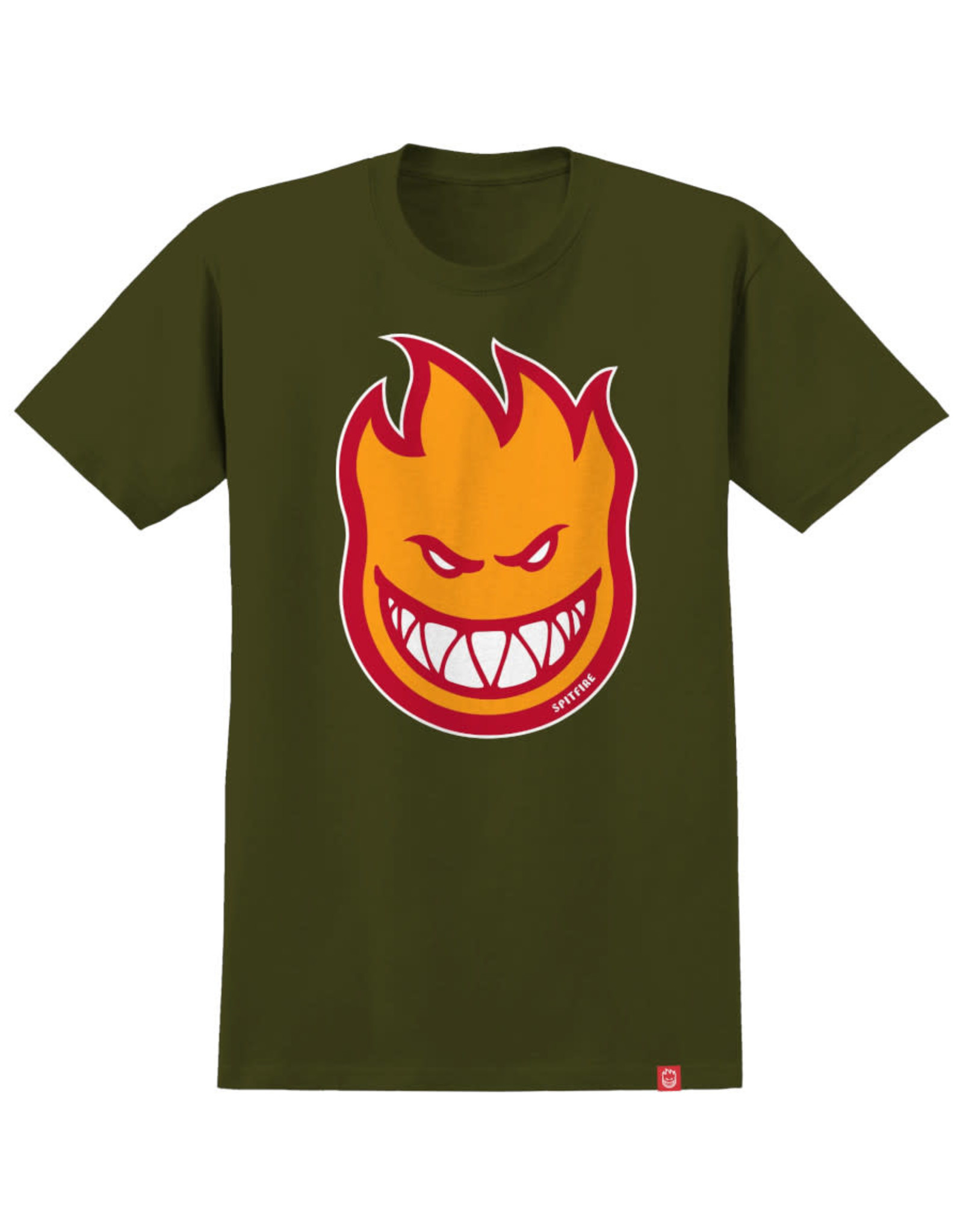 Spitfire Spitfire Tee Bighead Fill S/S (Military Green/Gold)