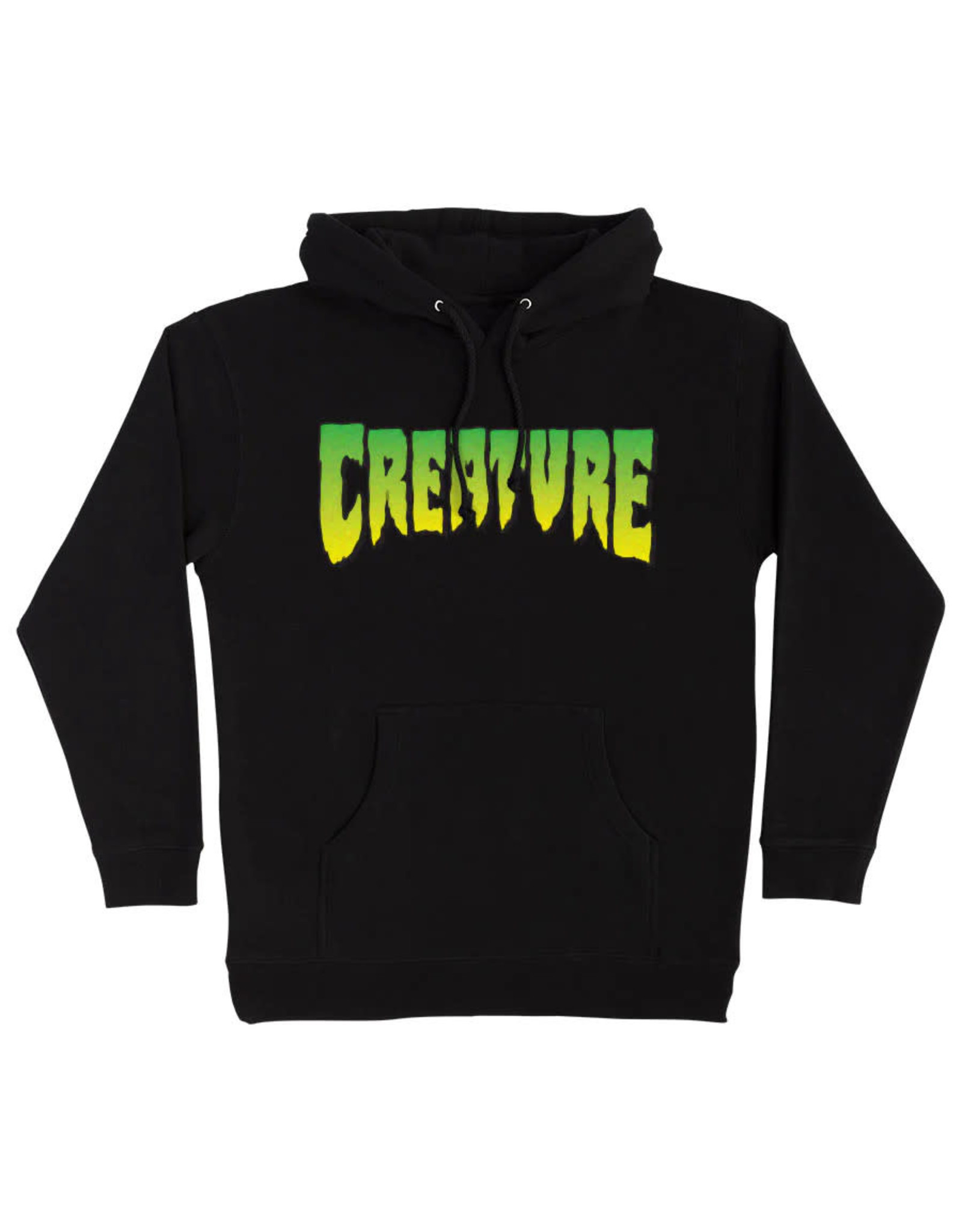 Creature Creature Hood Logo Heavyweight Pullover (Black)