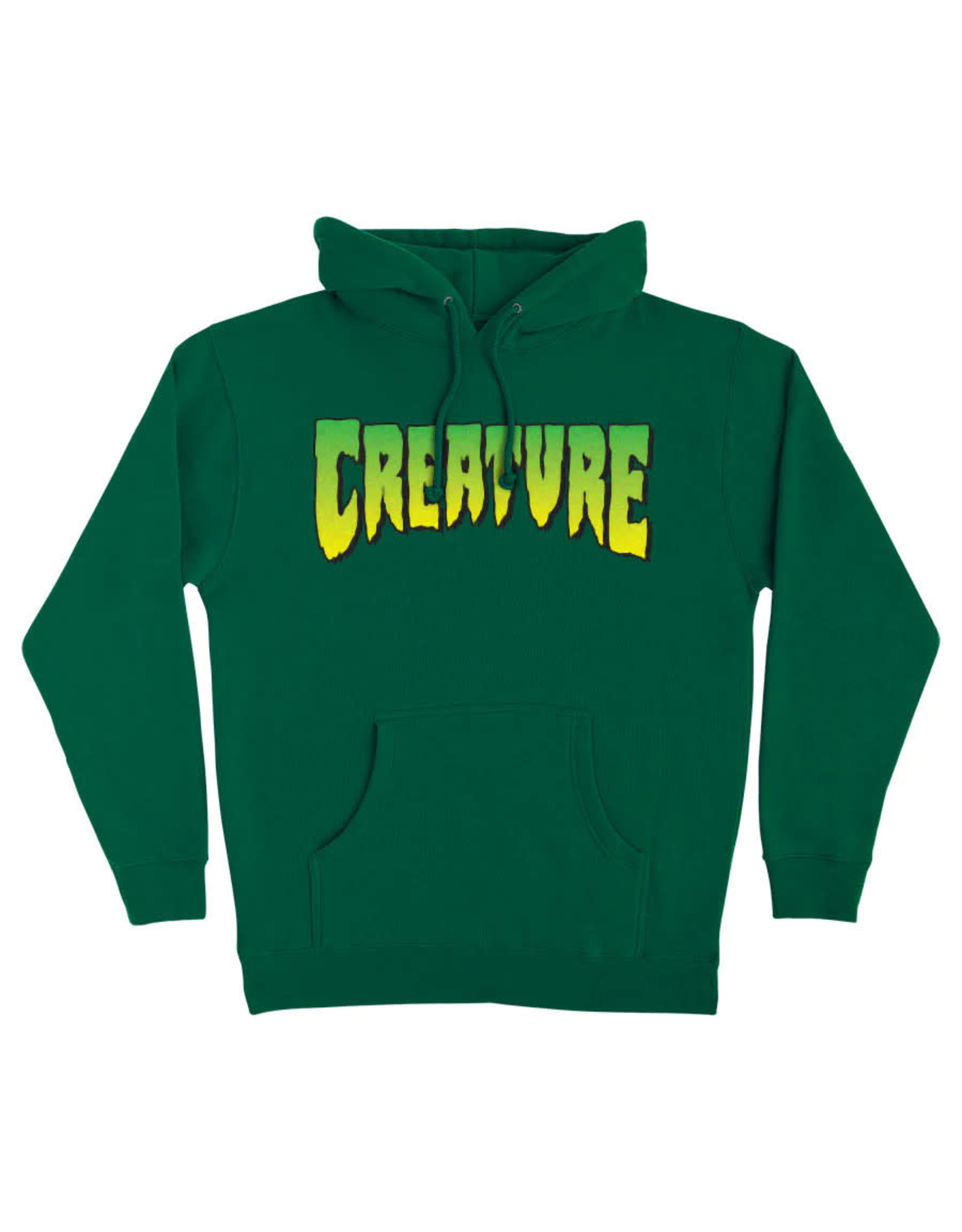 Creature Creature Hood Logo Heavyweight Pullover (Dark Green)