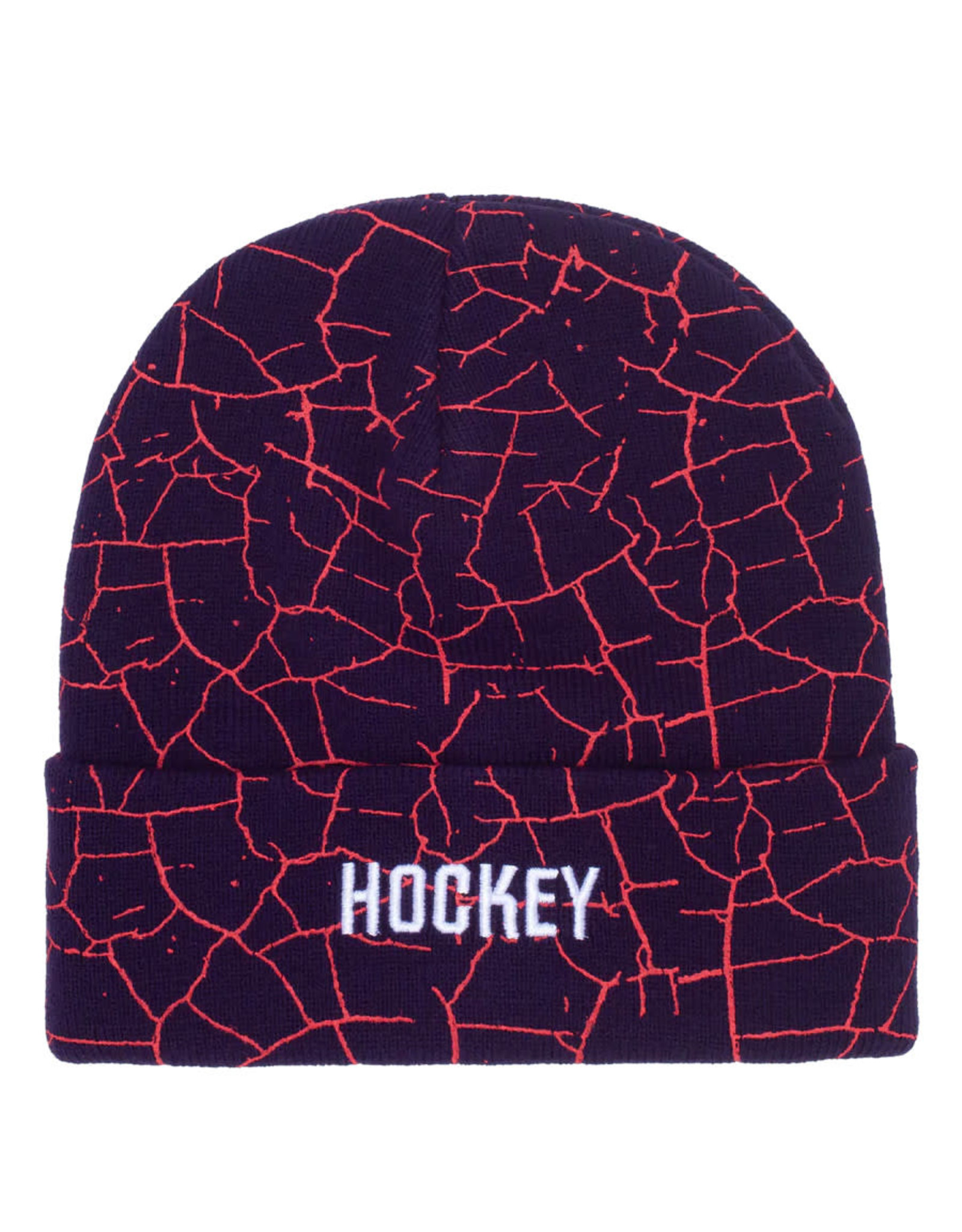Hockey Hockey Beanie Crackle Cuff (Purple Midnight/Red)