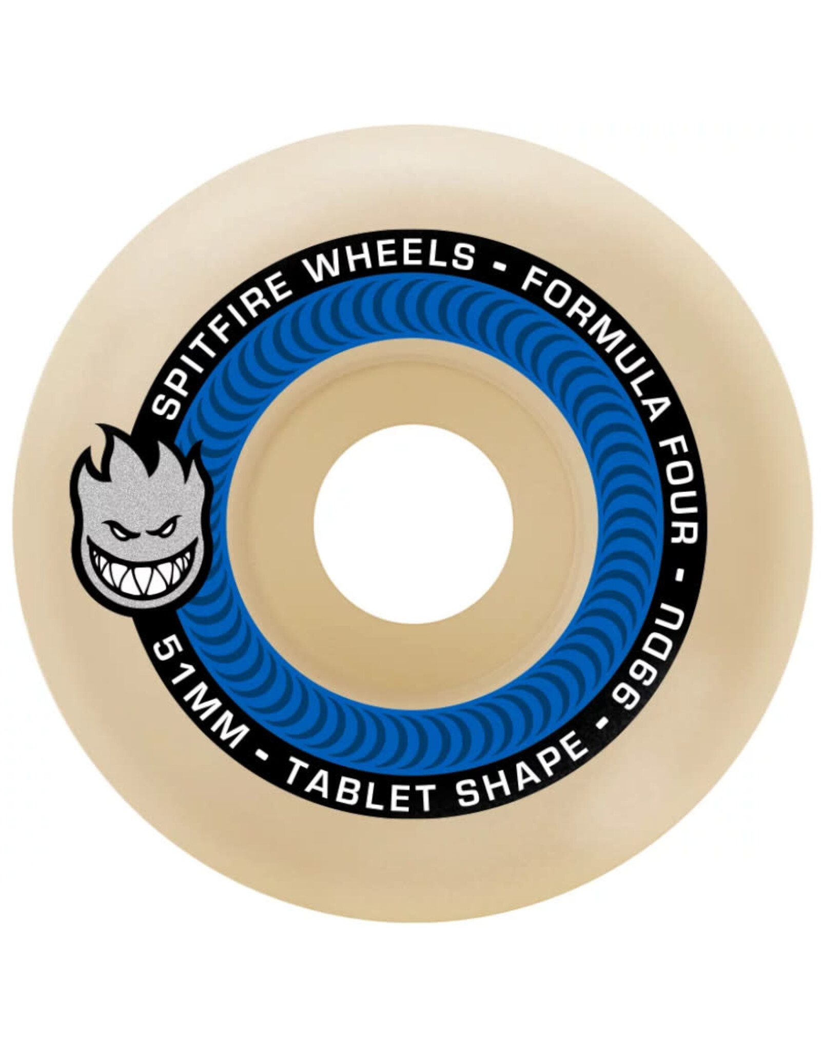 Spitfire Spitfire Wheels Formula Four Tablets Natural (52mm/99d)