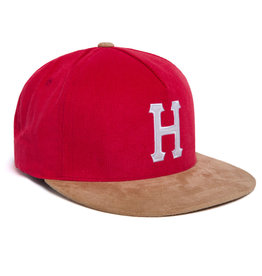 Huf Huf Hat Box Classic H Corduroy Strapback (Red)