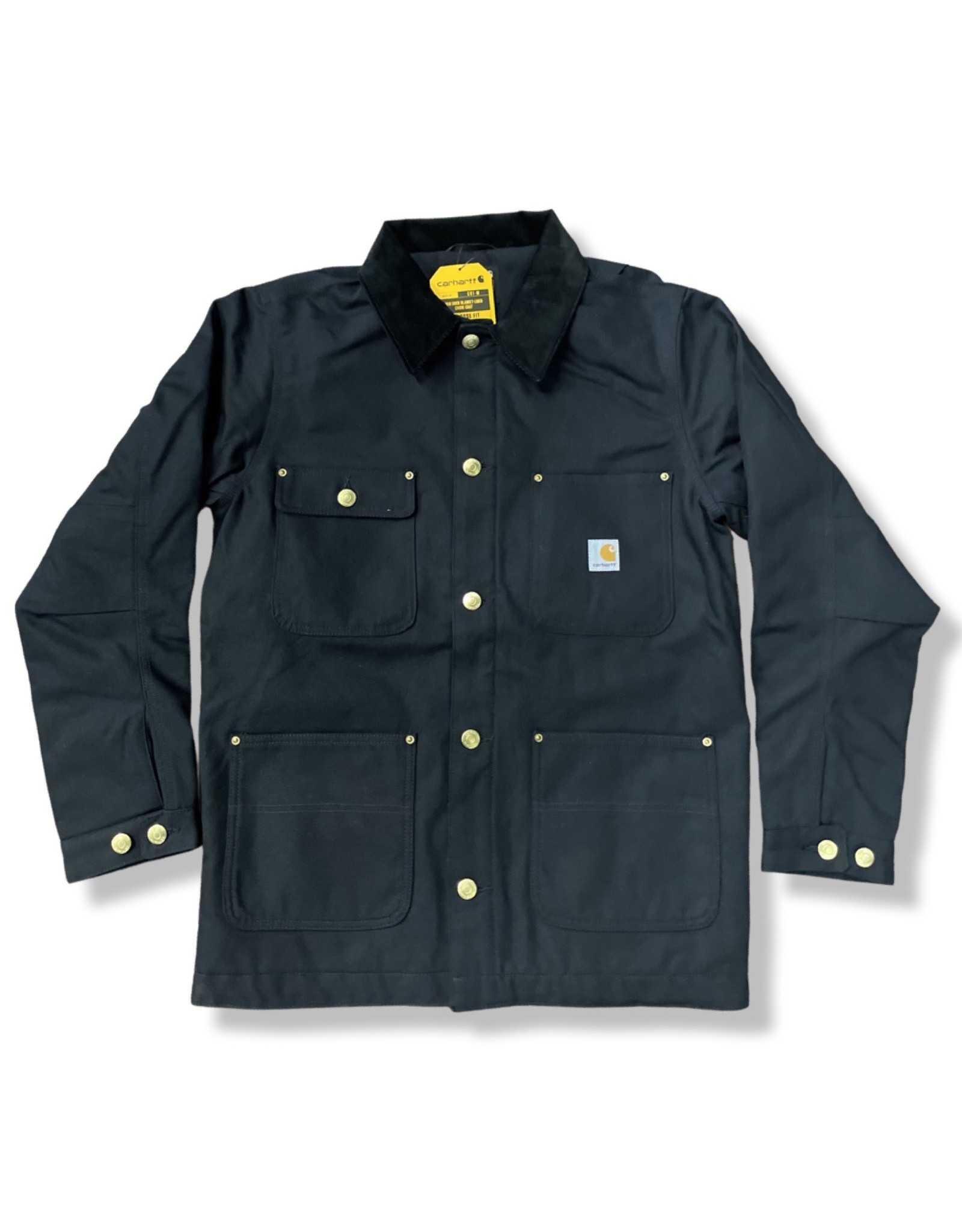 Carhartt Carhartt Jacket CO1 Loose Fit Firm Duck Blanket Line Chore Coat (Black)