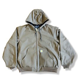 Carhartt Carhartt Jacket OJO140 Loose Fit Firm Duck Thermal Line Hood (Dark Brown)