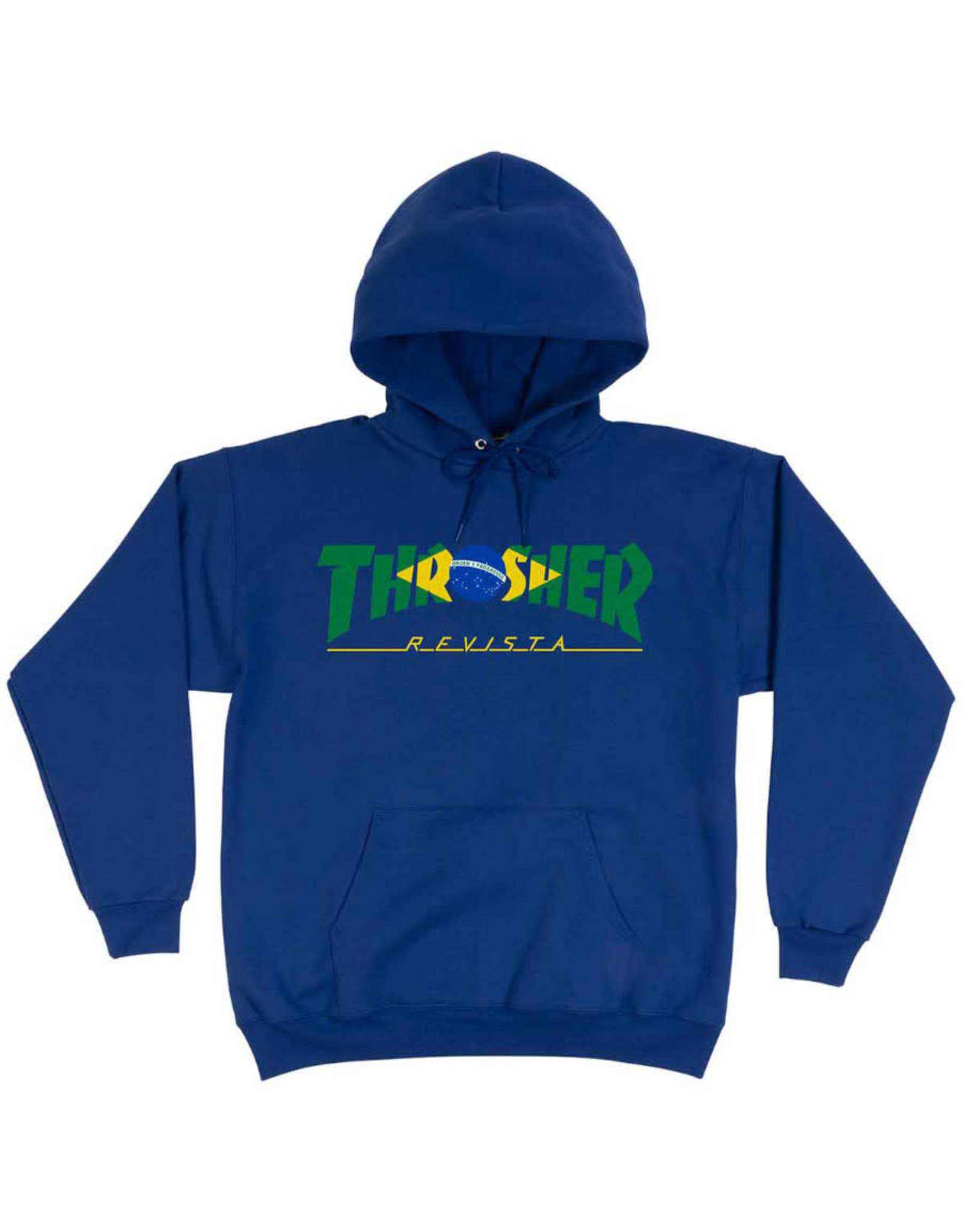 Thrasher Thrasher Hood Mens Brazil Revista Pullover (Royal Blue)