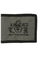 Krooked Krooked Wallet Arketype Raw Bifold (Charcoal/Black)
