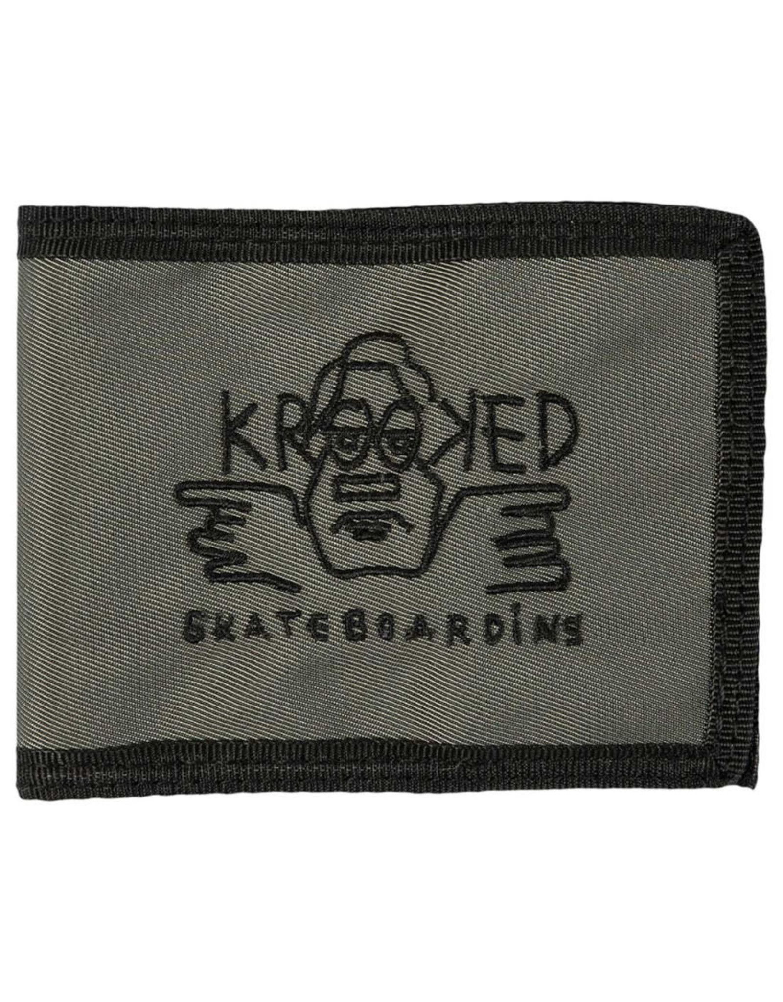 Krooked Krooked Wallet Arketype Raw Bifold (Charcoal/Black)