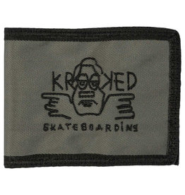 Krooked Krooked Wallet Arketype Raw Bifold (Charcoal/Black)