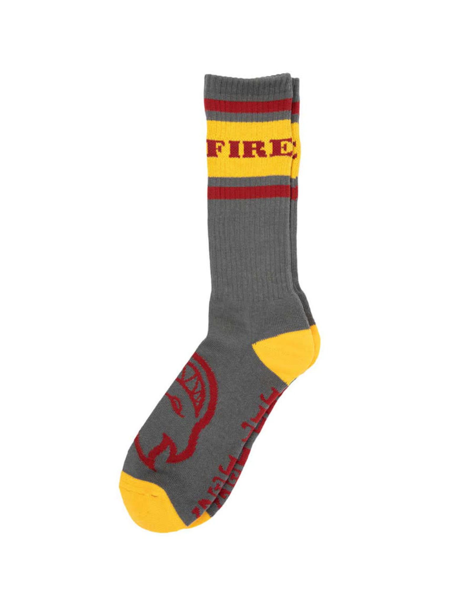 Spitfire Spitfire Socks Classic 87 Bighead Crew (Charcoal/Gold/Red)