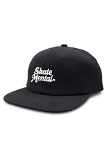 Skate Mental Skate Mental Hat Script Logo Snapback (Black)
