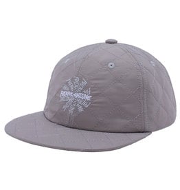 Fucking Awesome Fucking Awesome Hat Quilted Spiral 6 Panel Strapback (Grey)