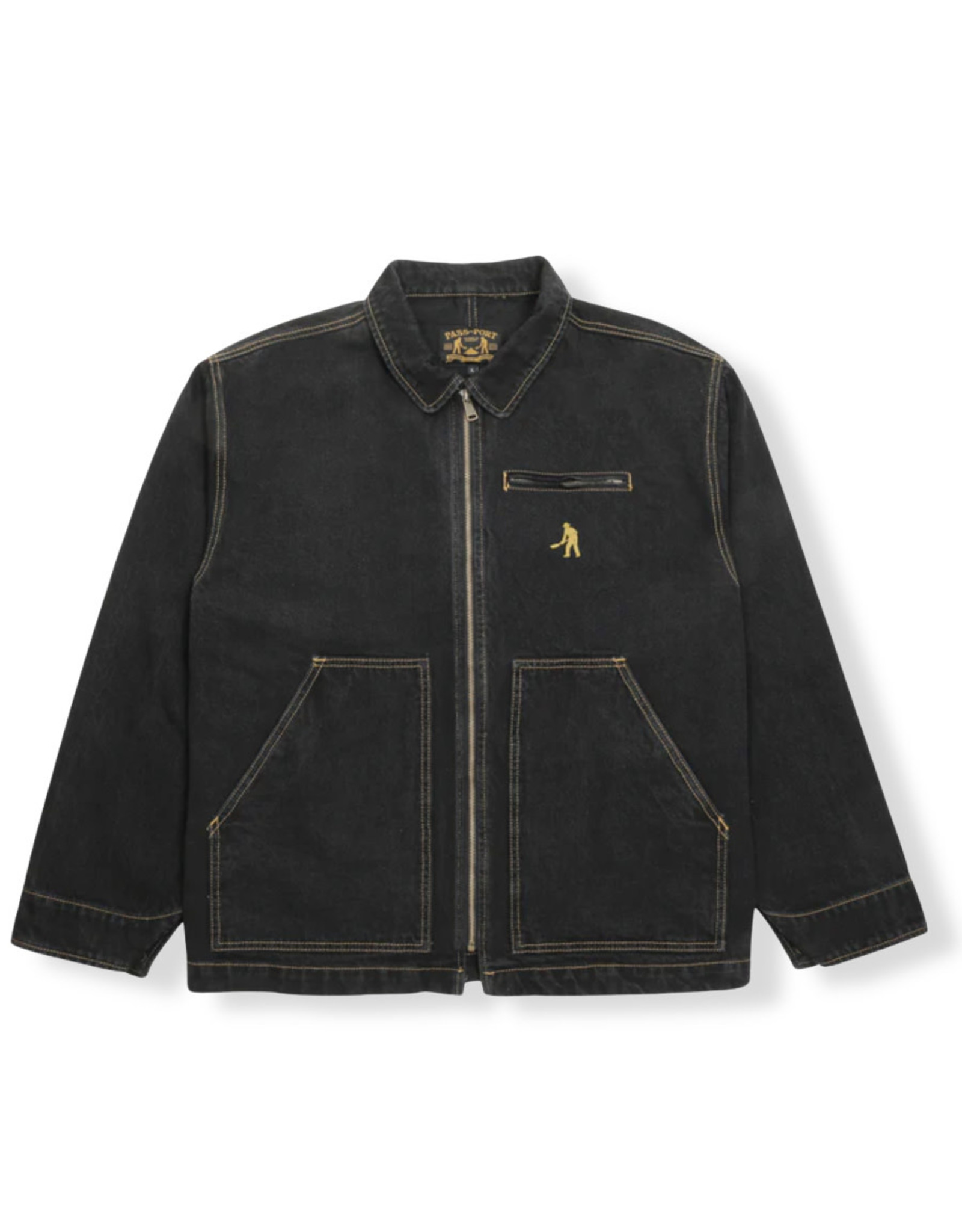 Passport Jacket Denim Packers (Washed Black) - Stix SGV