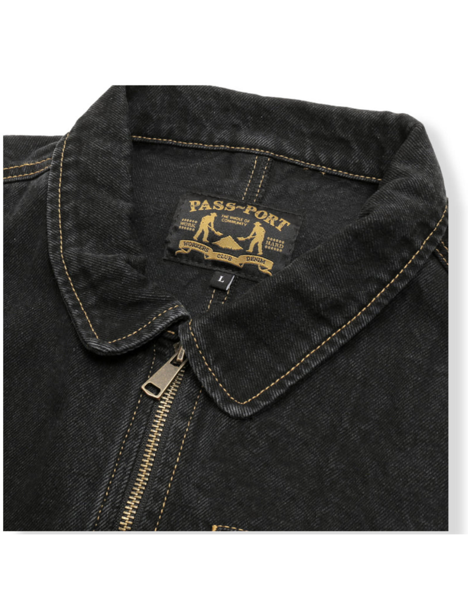 Passport Jacket Denim Packers (Washed Black) - Stix SGV