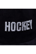 Hockey Hockey Hat 5 Panel Cord Snapback (Black)