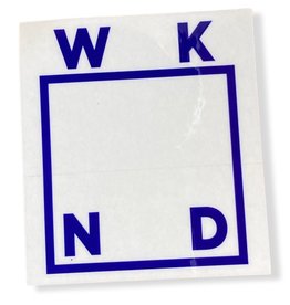 Wknd Skateboards Wknd Sticker Box Logo SP 23 (Blue)
