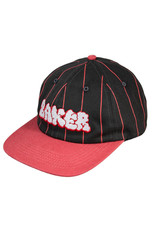 Baker Baker Hat Bubble Pinstripe Snapback (Black/Red)