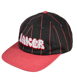 Baker Baker Hat Bubble Pinstripe Snapback (Black/Red)