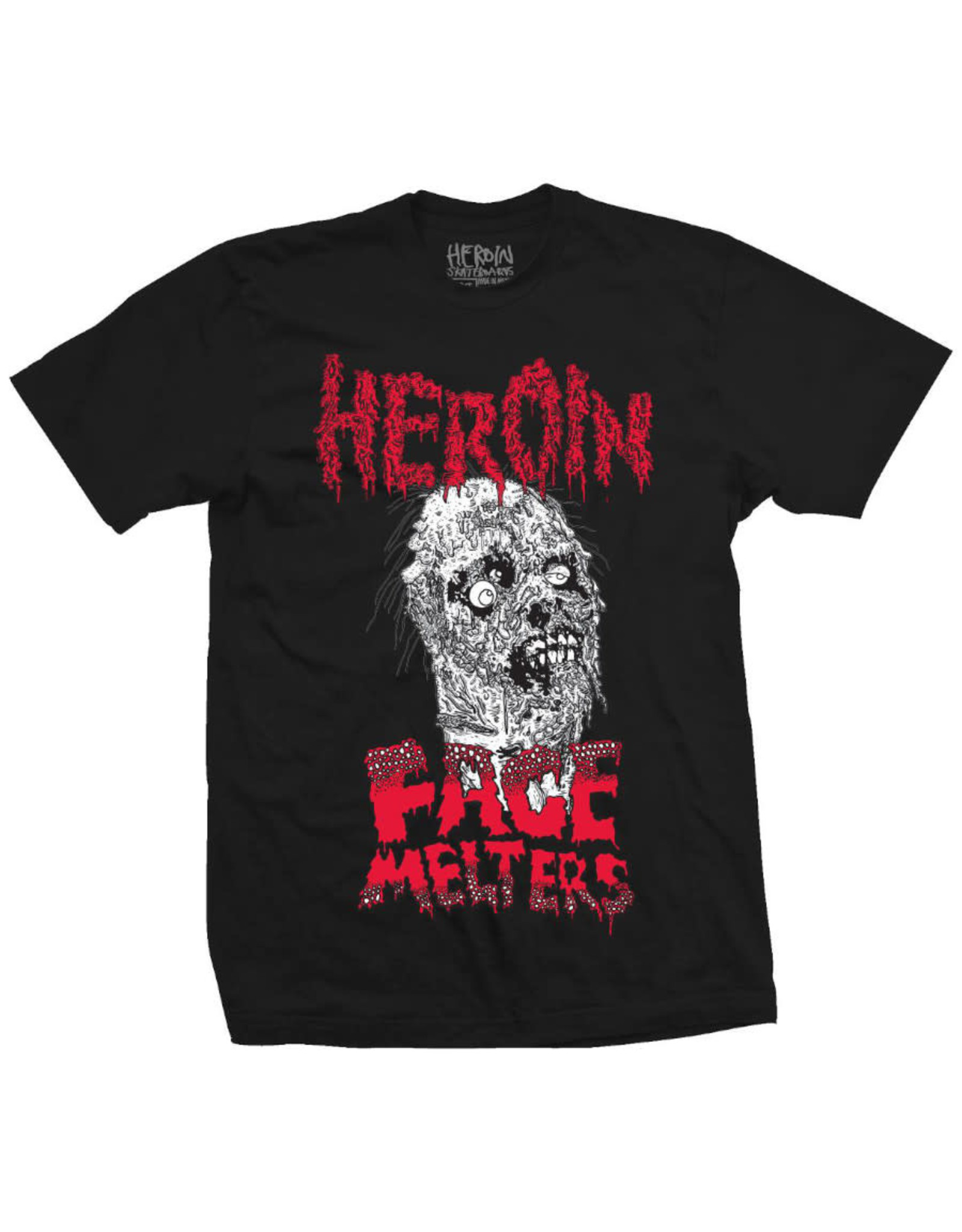 Heroin Heroin Tee Face Melters S/S (Black)